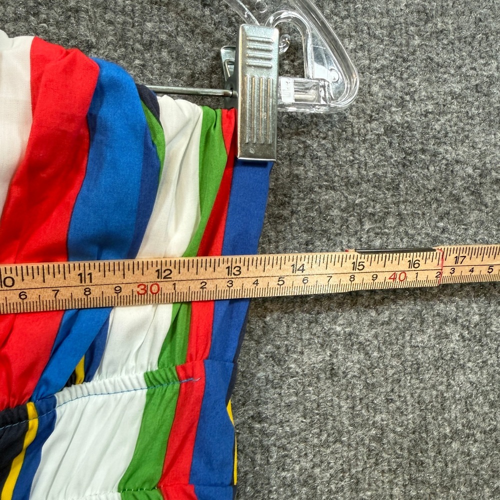 Anthropologie Dress Women Small Multicolor Striped Strapless Colorful Tiered NEW - Picture 5 of 11